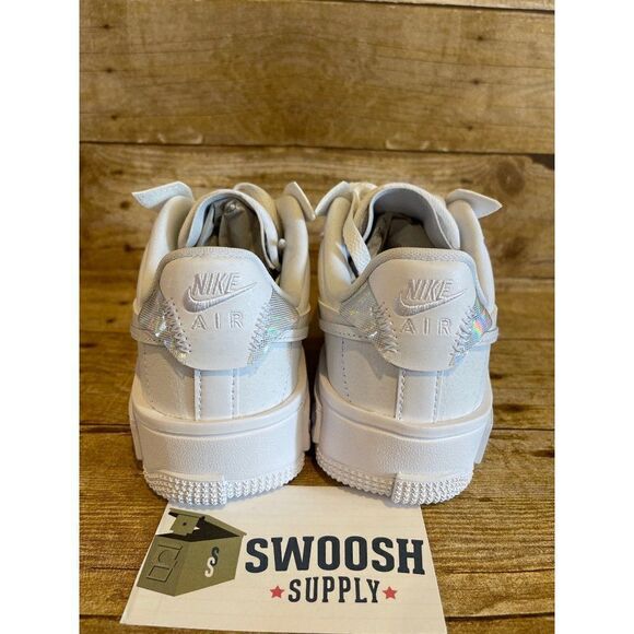 NIke Air Force 1 Fontanka Women's Size 5 White/White-White-White DQ5021-100 - Picture 4 of 8